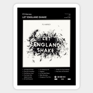 PJ Harvey - Let England Shake Tracklist Album Sticker